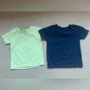 Rabbit Skins Lime Green and Navy Kids' Tees